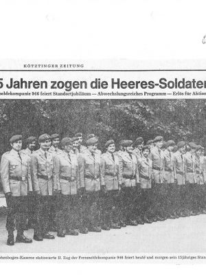Vorbericht 15 Jahre Heer am Standort Kötzting | Oktober 1982